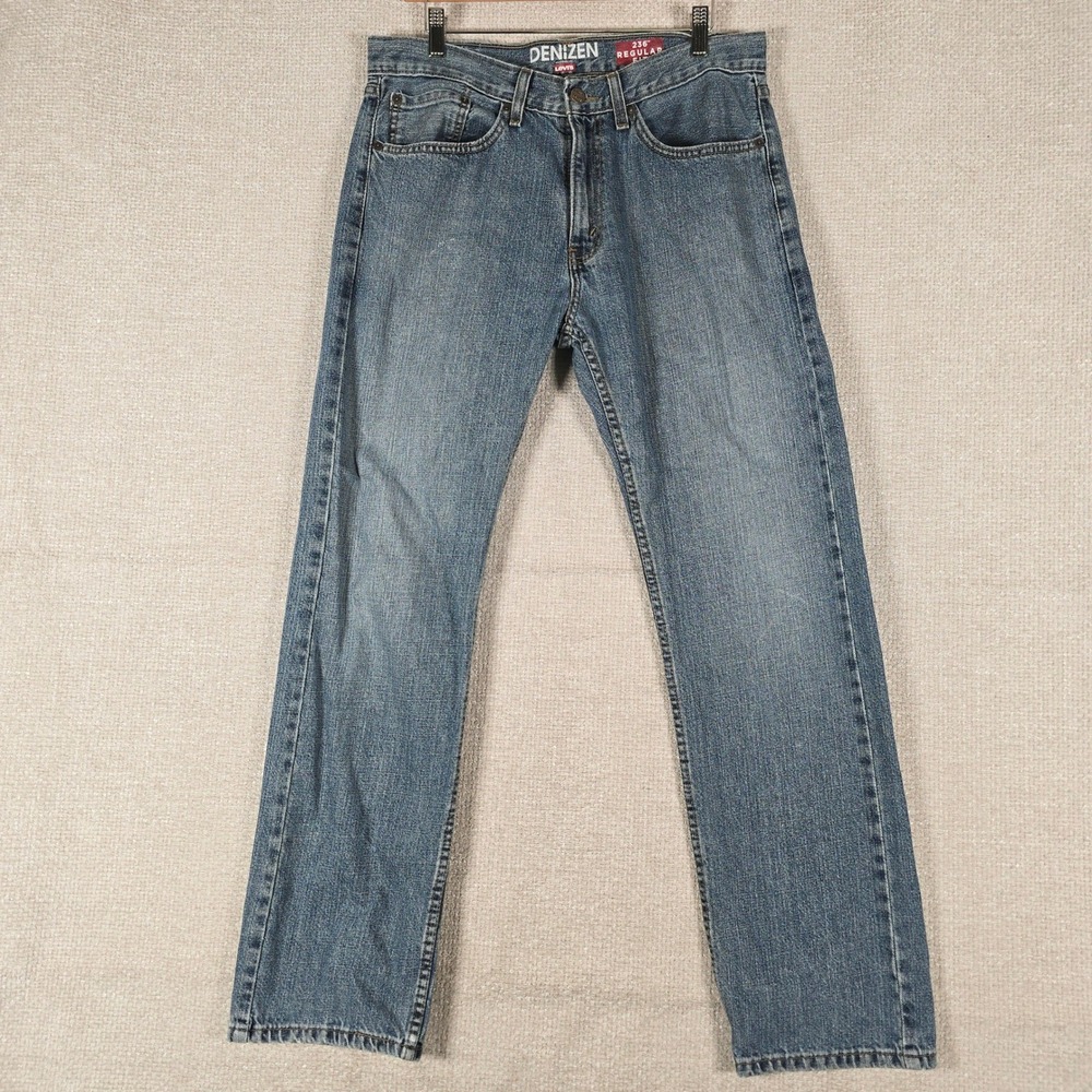 Denizen from Levis 236 Regular Fit Mens Jeans 34x32 Medium Wash Blue Straight